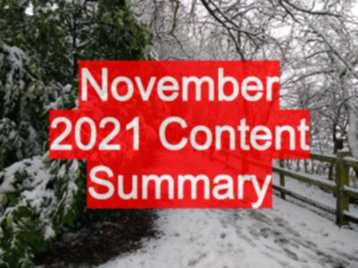 November 2021 EvilTester.com and Patreon Content Summary