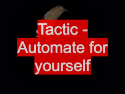 Automate for yourself first
