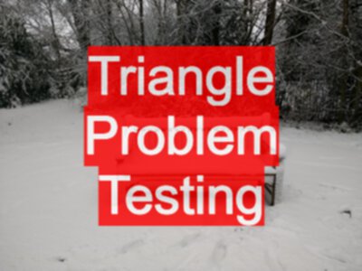 Testing The Triangle Application
